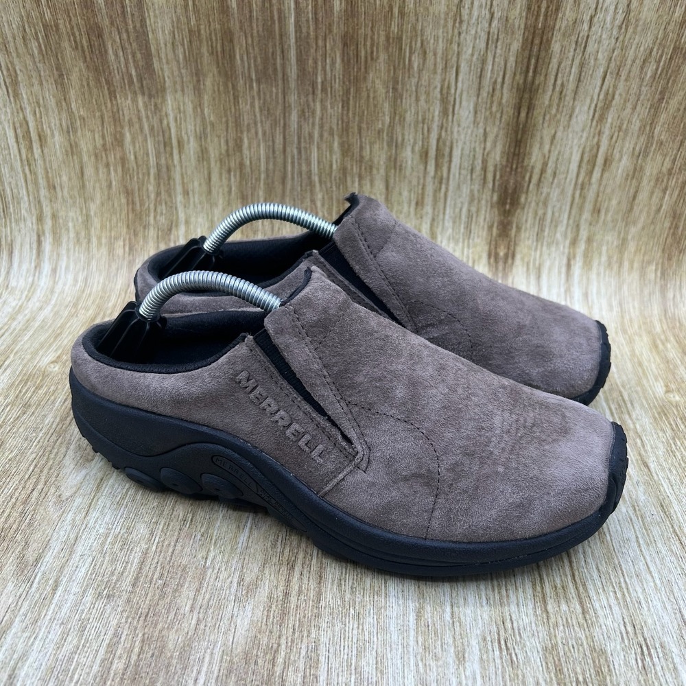 Merrell Jungle Slide Women's Size 8 Taupe Suede Slip On Mules Shoes J004088